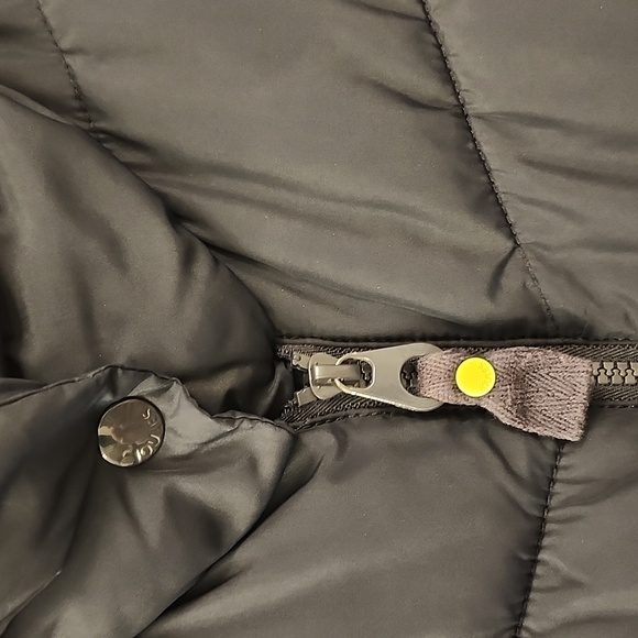 Joules navy puffer full zip vest snap closure pockets puff collar size L - Picture 12 of 12